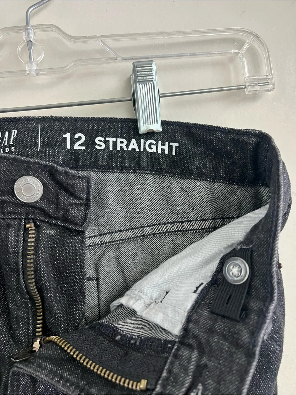 Gap NWT Boys black wash jeans size 12